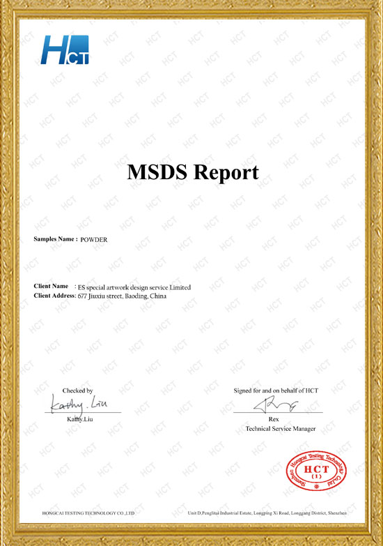 Glitter Tattoo MSDS