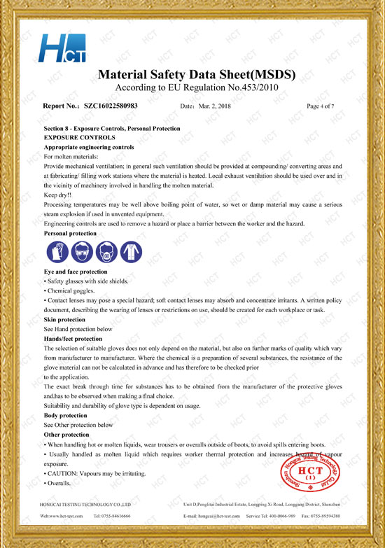 Glitter Tattoo MSDS