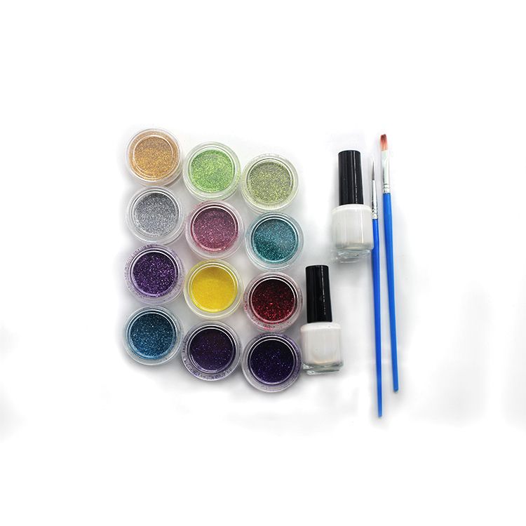 ES-PO-042 12 Color Glitter Tattoo Kit