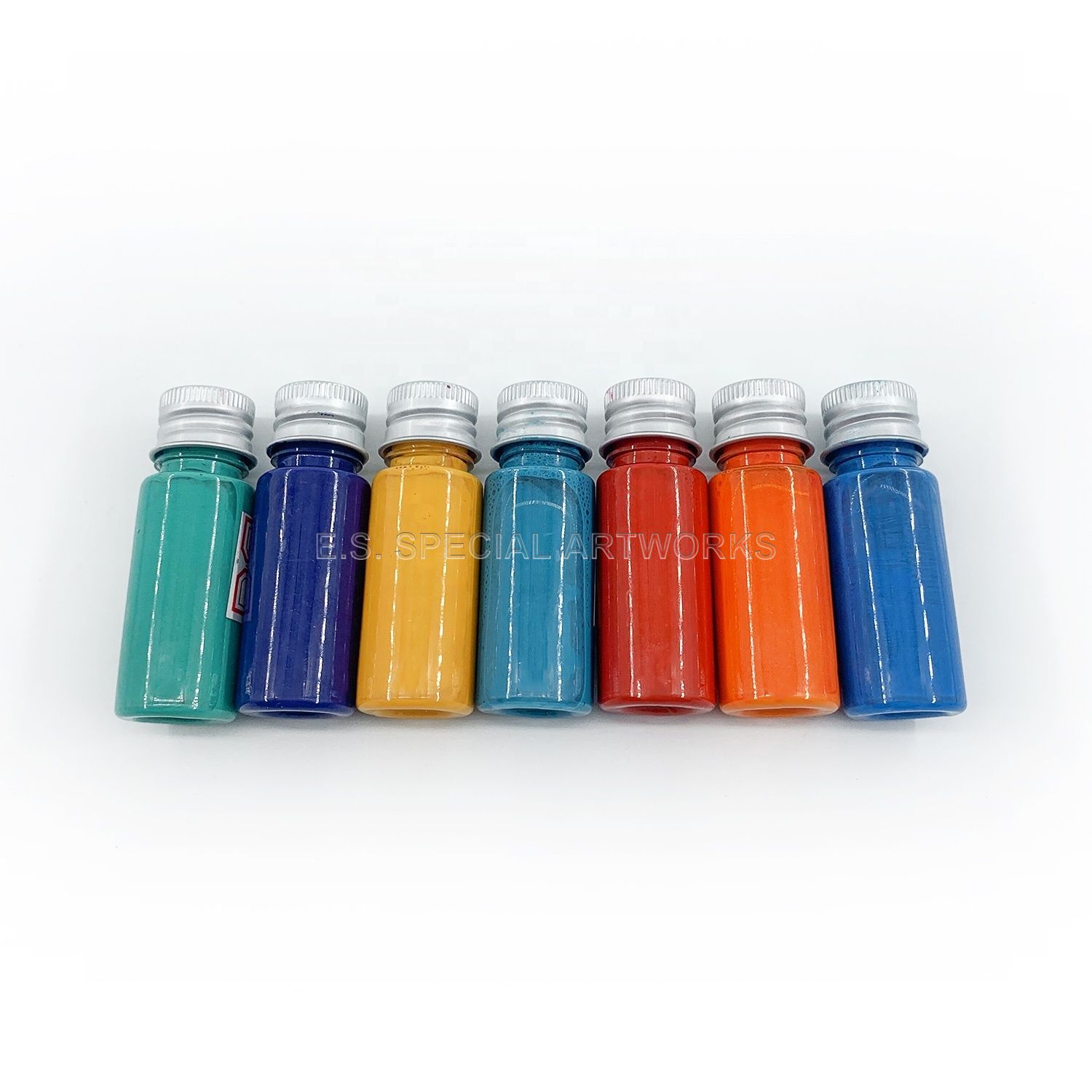 7-color liquid hair dye spray bottles