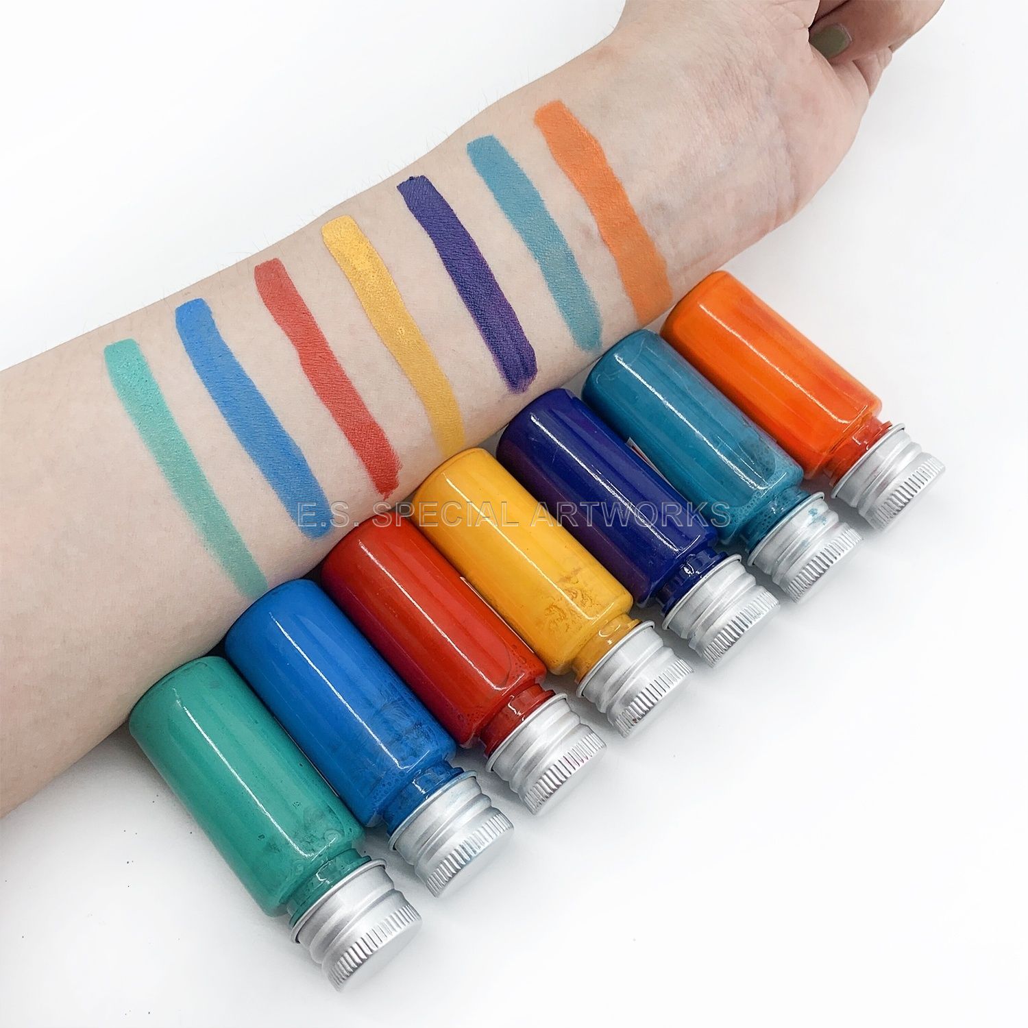 Temporary hair dye 7-color liquid spray set