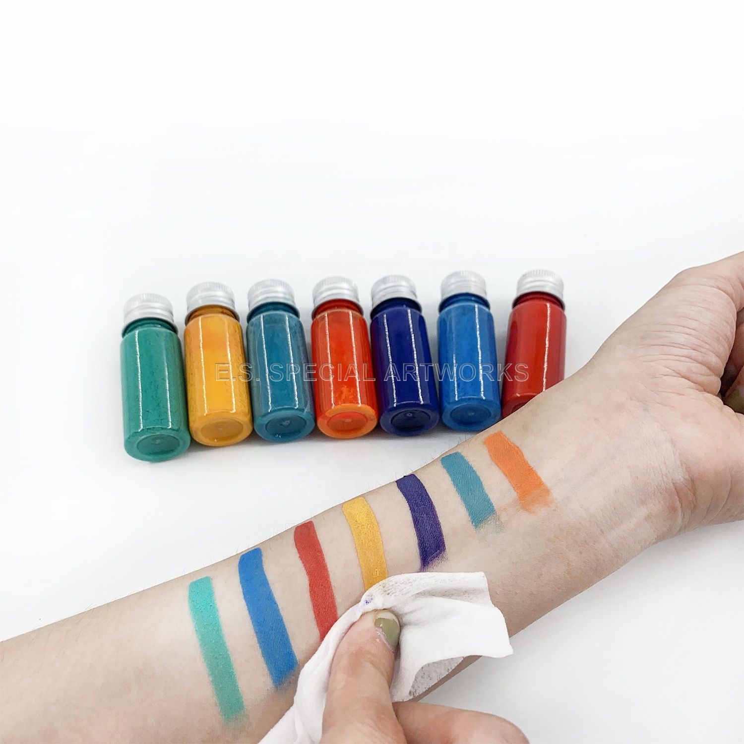 Temporary hair dye 7-color liquid spray set