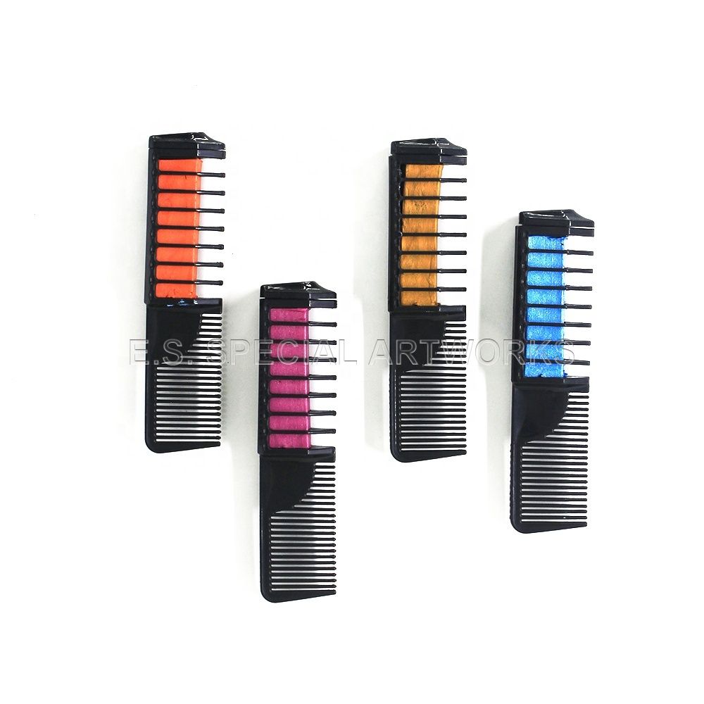 6 color hair powder comb for kids temporary hair color