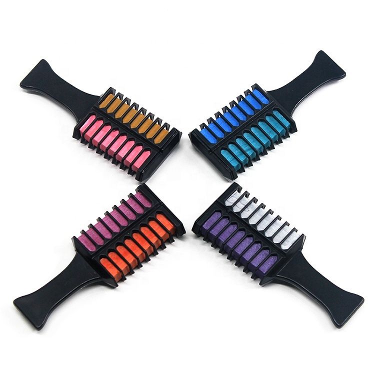 best hair chalk for kids-15-color hair powder comb set